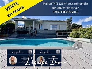 maison-villa à la vente -   32600  L'ISLE-JOURDAIN, surface 126 m2 vente maison-villa - APR714367
